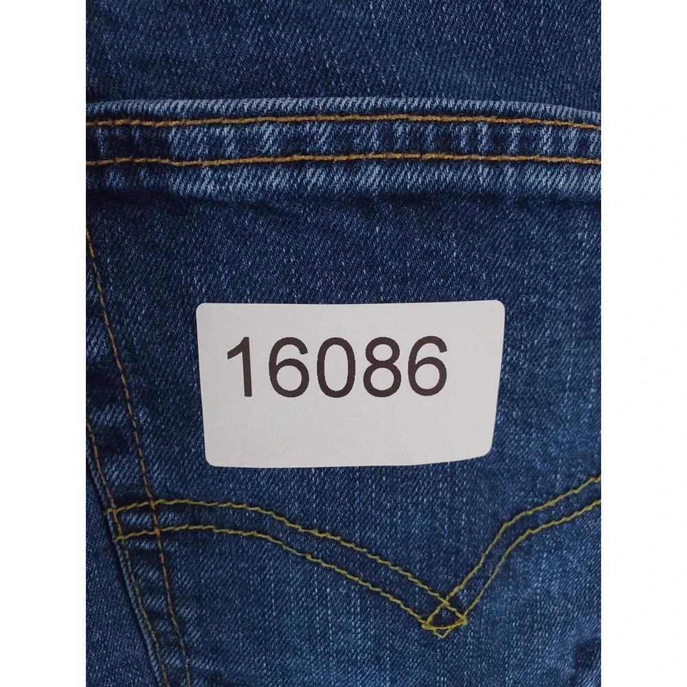 Levis 505 Jeans Mens 32x34 Blue Regular Straight Stretch Denim Pants Red Tab